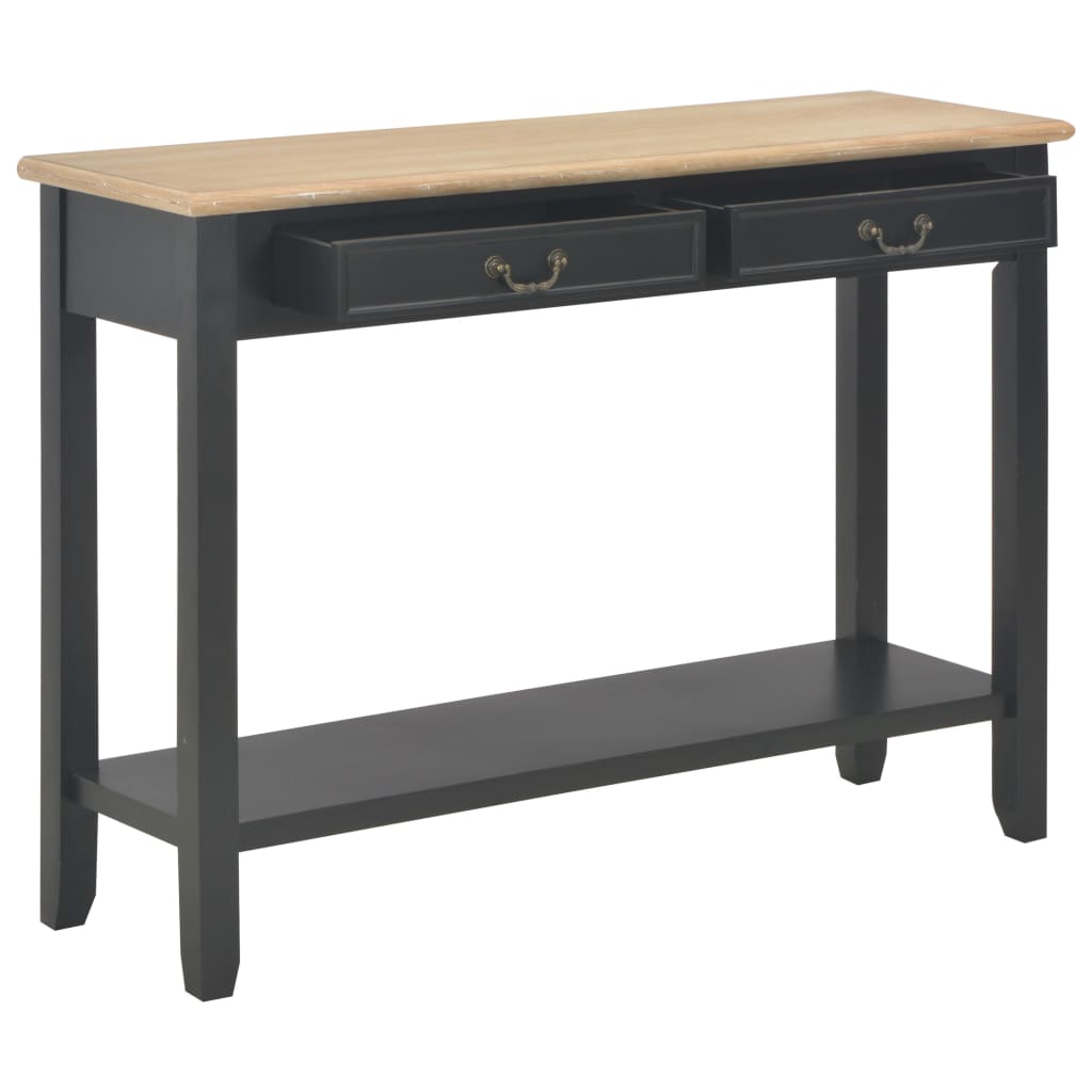 Mesa consola 110x35x80 cm madeira branco