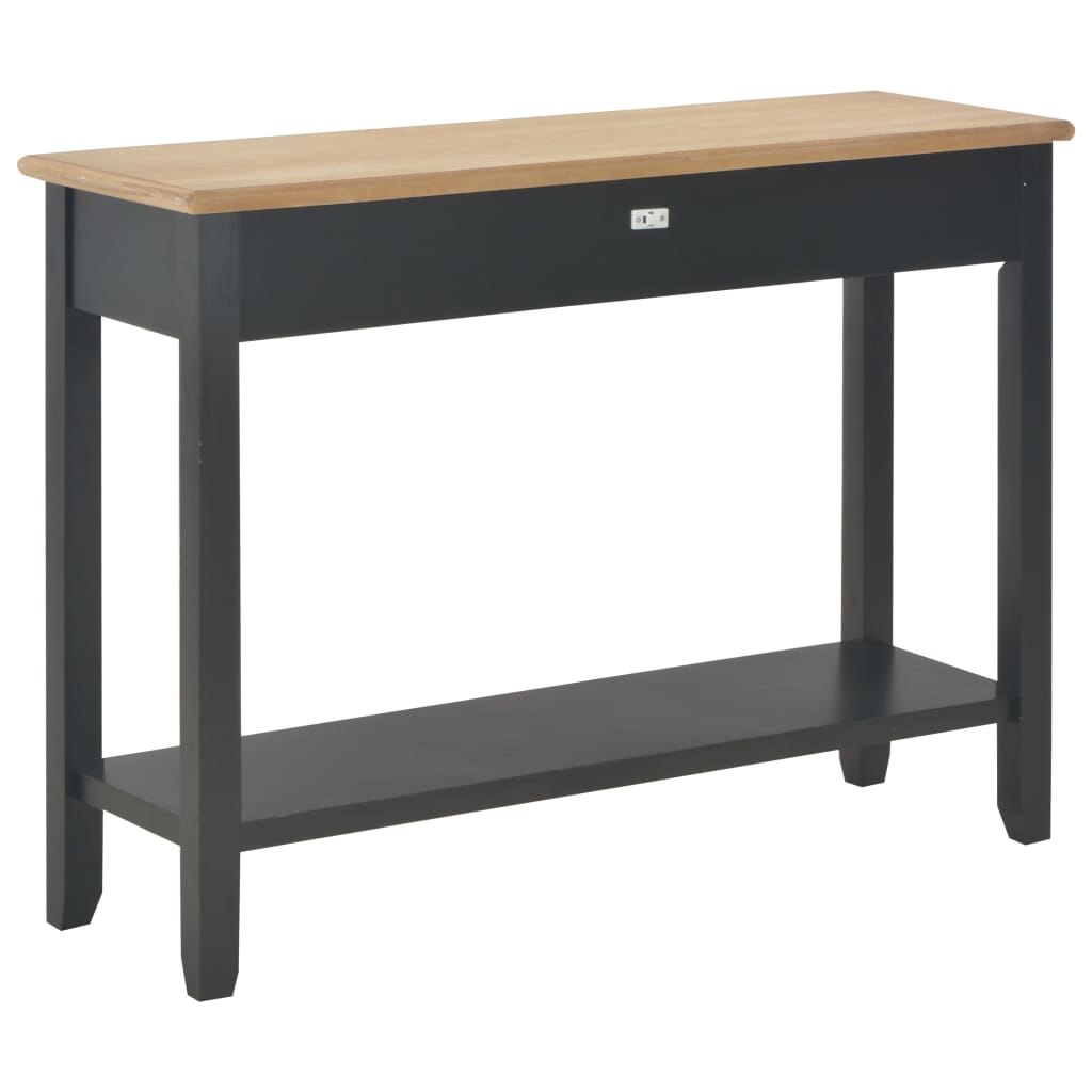 Mesa consola 110x35x80 cm madeira branco