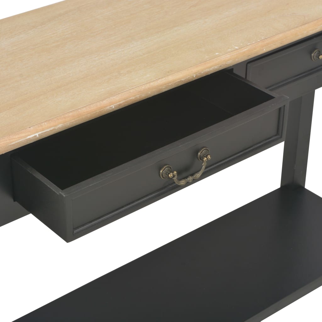 Mesa consola 110x35x80 cm madeira branco