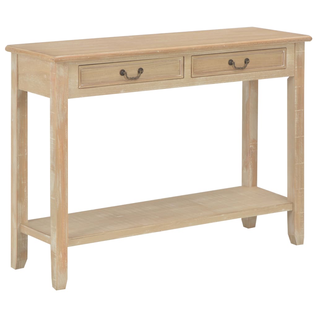 Mesa consola 110x35x80 cm madeira branco