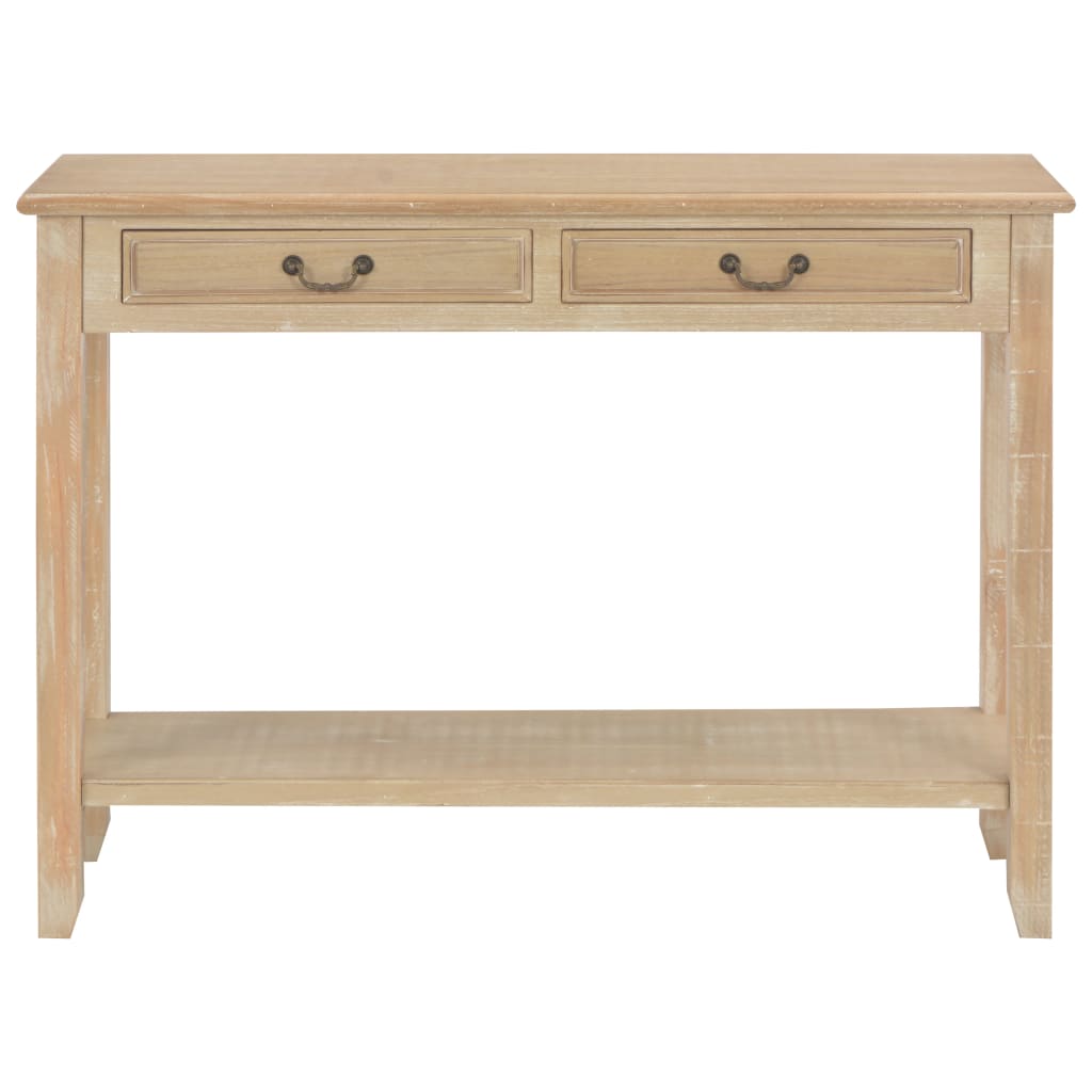 Mesa consola 110x35x80 cm madeira branco