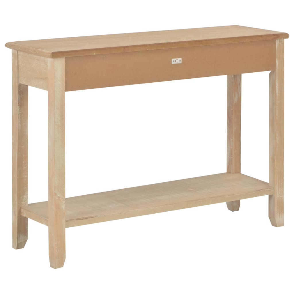 Mesa consola 110x35x80 cm madeira branco