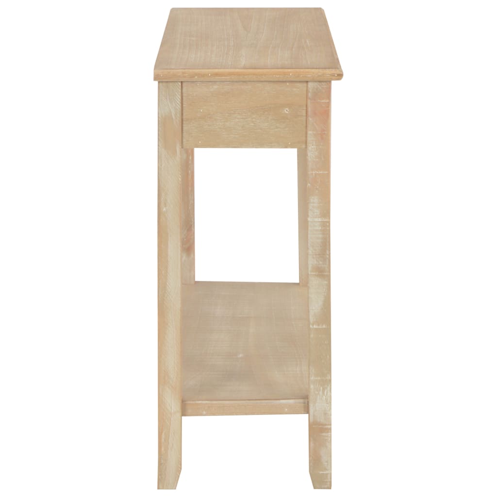 Mesa consola 110x35x80 cm madeira branco