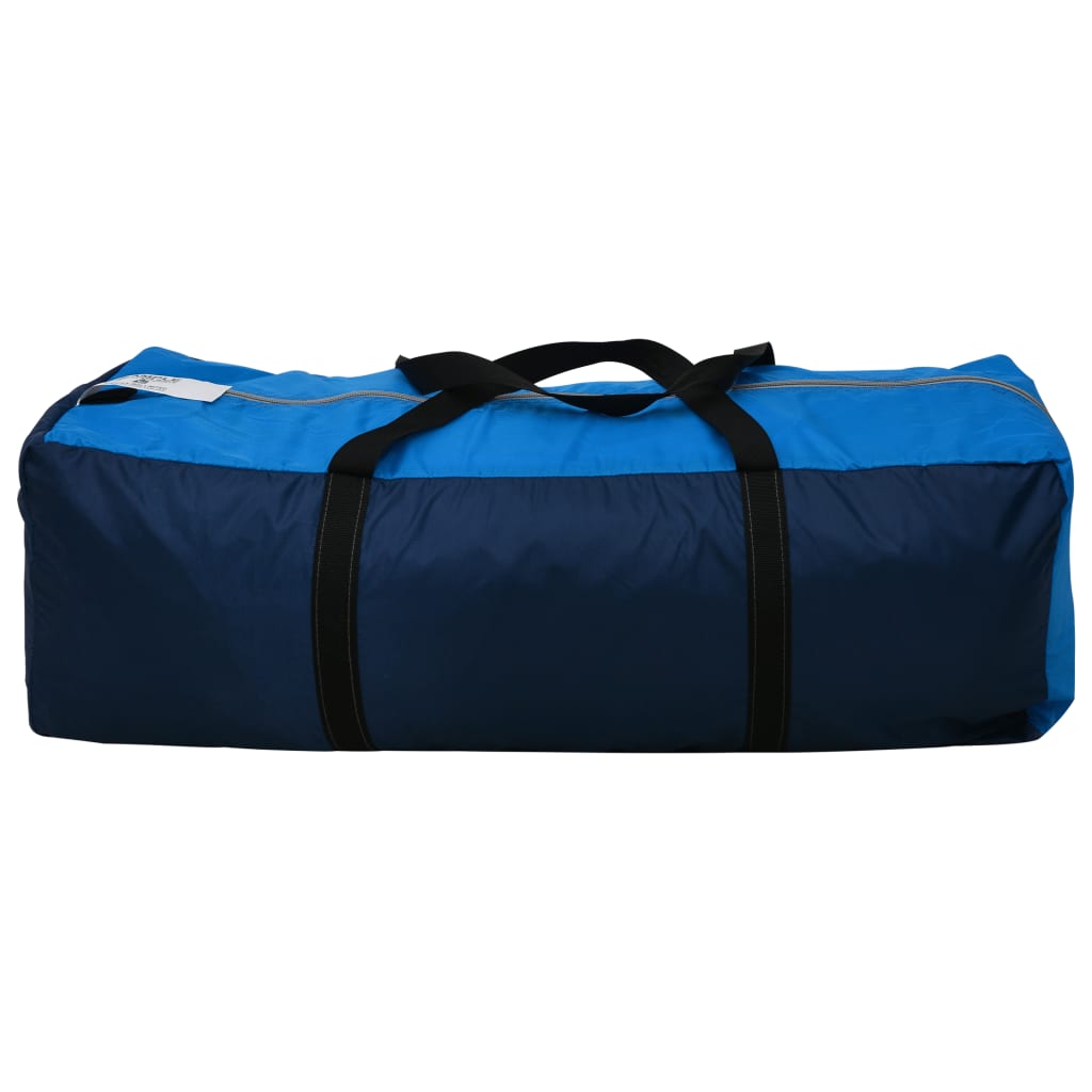 Tenda de campismo 9 pessoas tecido azul escuro e azul