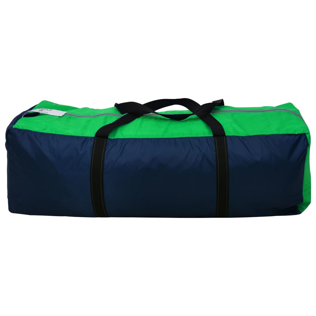 Tenda de campismo 9 pessoas tecido azul e verde