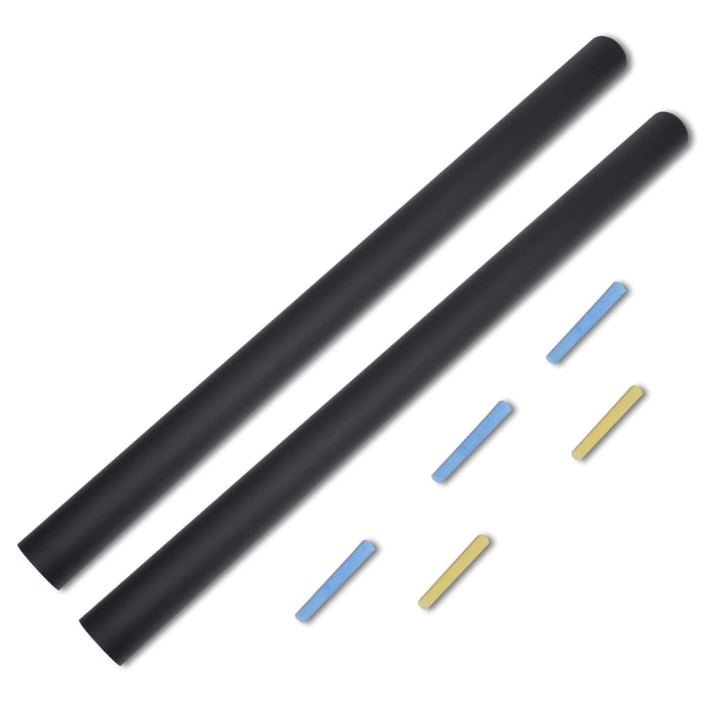 140897 Adesivo de parede tipo quadro negro 0,6 x 3 m 2 rolos c/ gizes