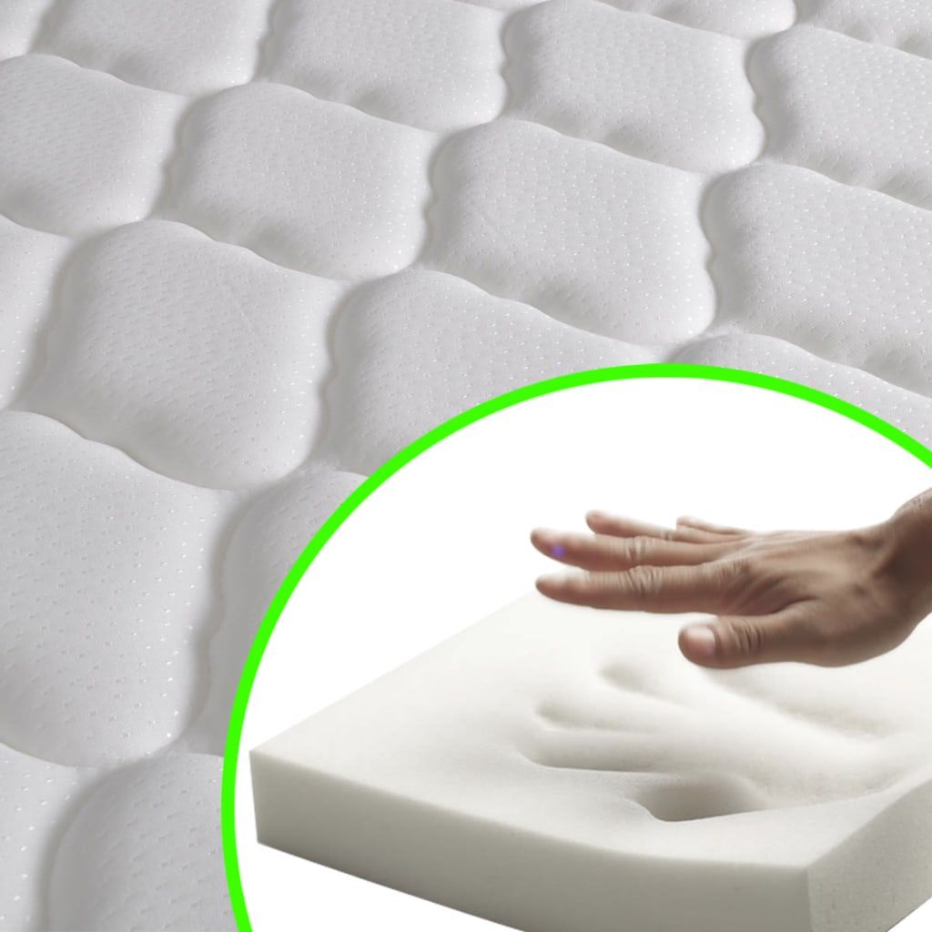 Colchão de espuma de memória 200 x 120 x 17 cm macio