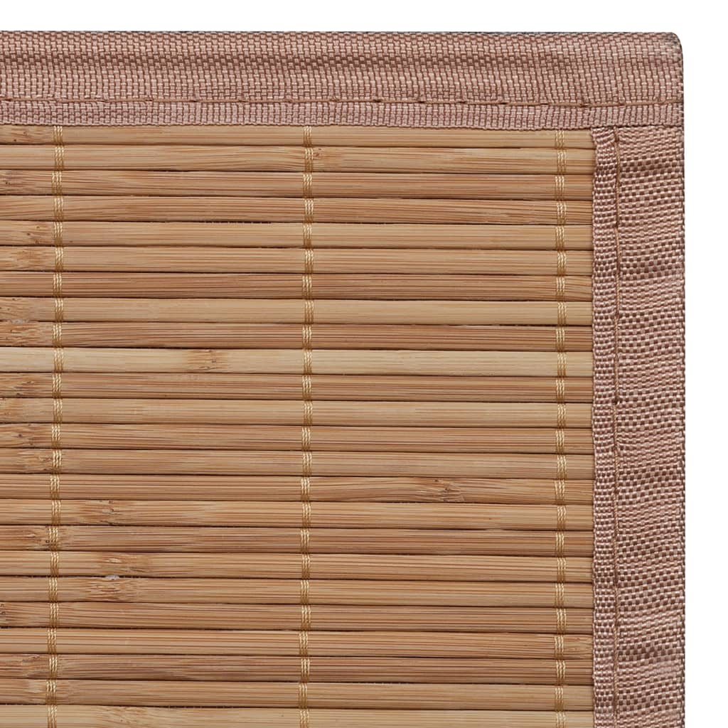 Tapete retangular bambu 80 x 200 cm natural