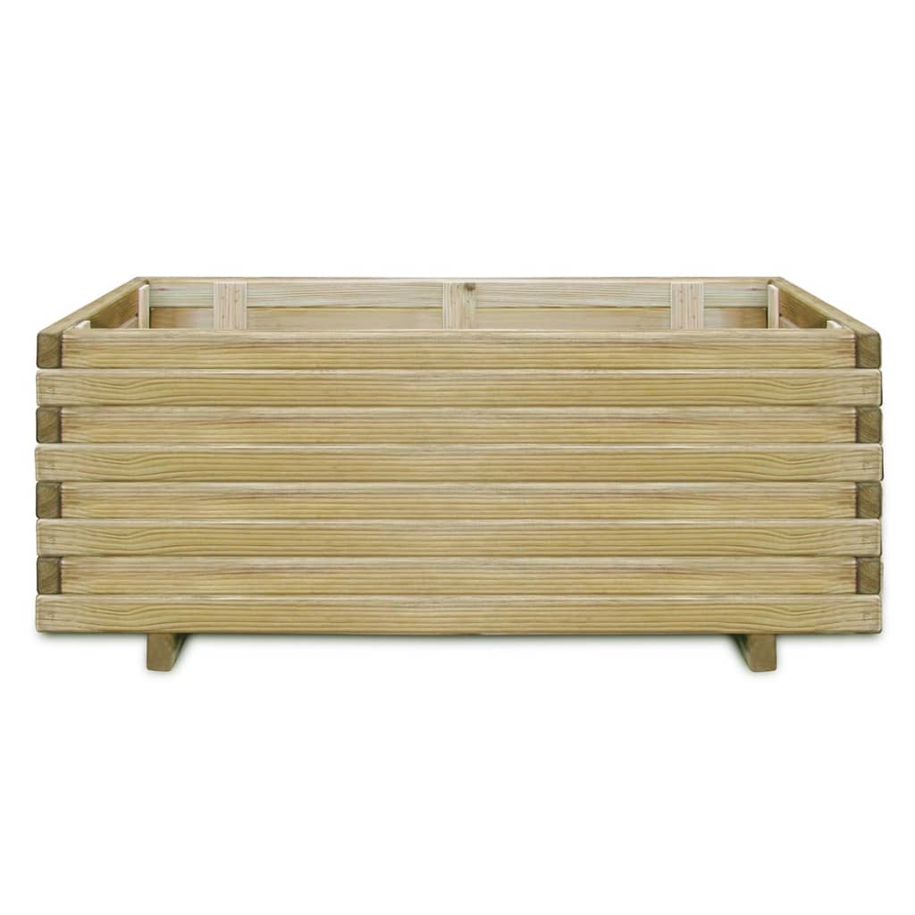 Vaso/floreira retangular 100x50x40 cm madeira