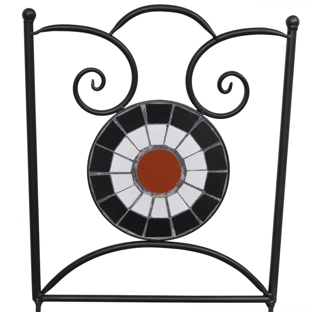 Conjunto bistrô azulejos de cerâmica 3 pcs azul e branco