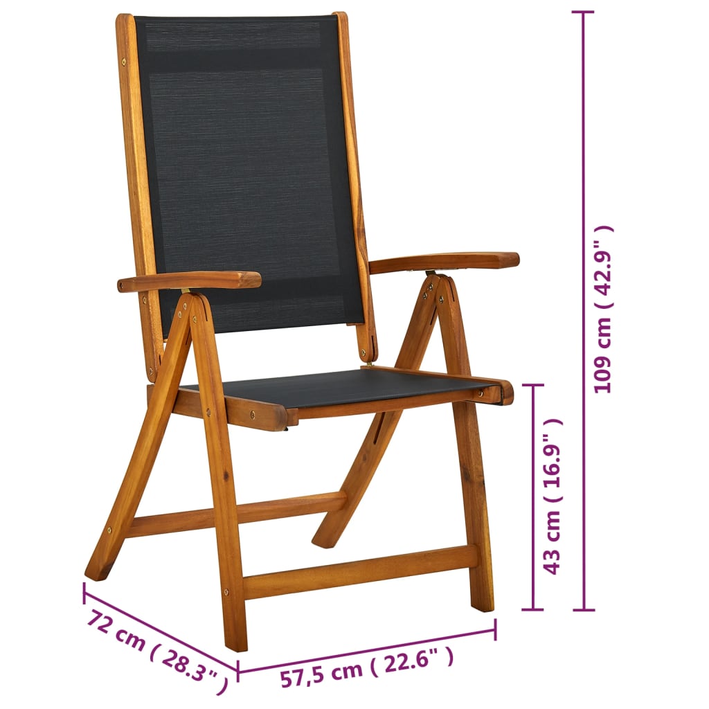 7 pcs conjunto de jantar de exterior madeira acácia maciça