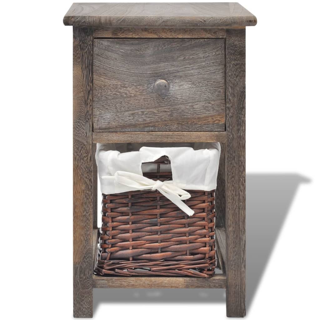 Mesa de cabeceira em madeira branco