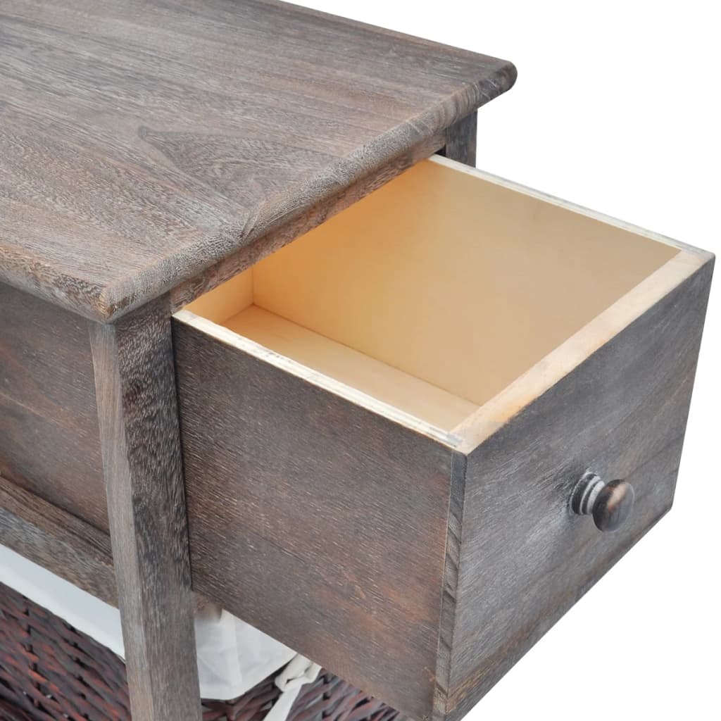 Mesa de cabeceira em madeira branco