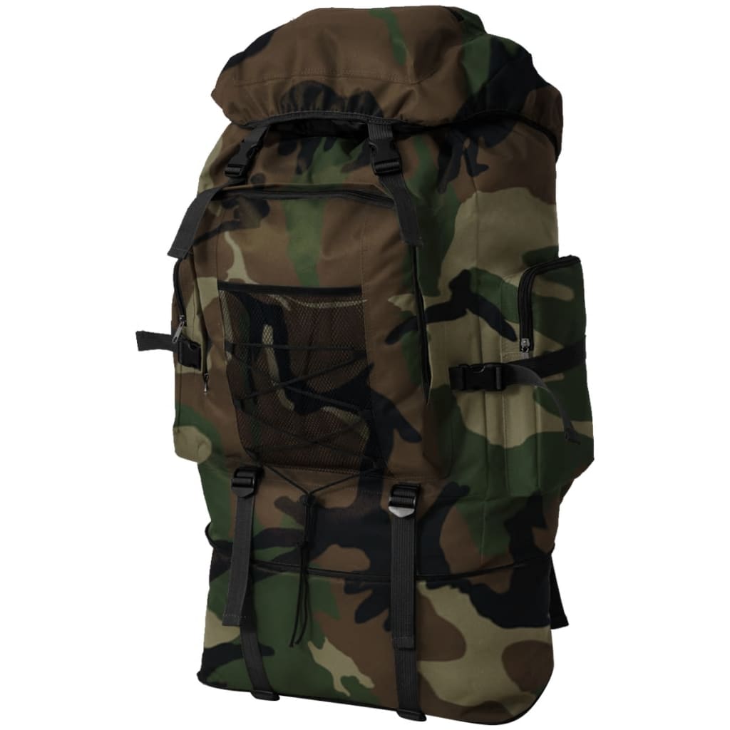 Mochila estilo camuflagem do exército XXL 100 L