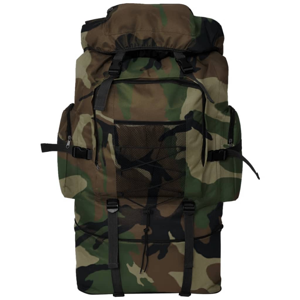 Mochila estilo camuflagem do exército XXL 100 L