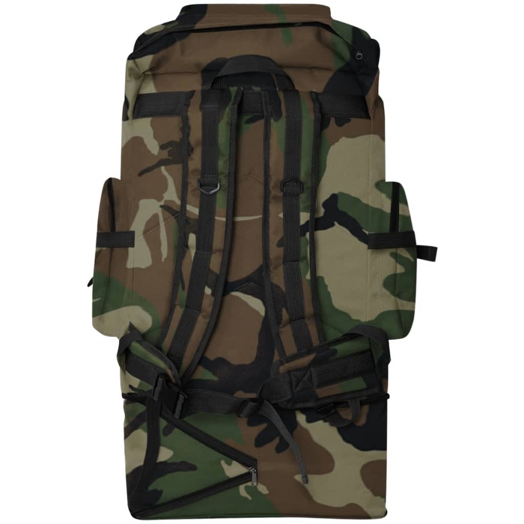 Mochila estilo camuflagem do exército XXL 100 L