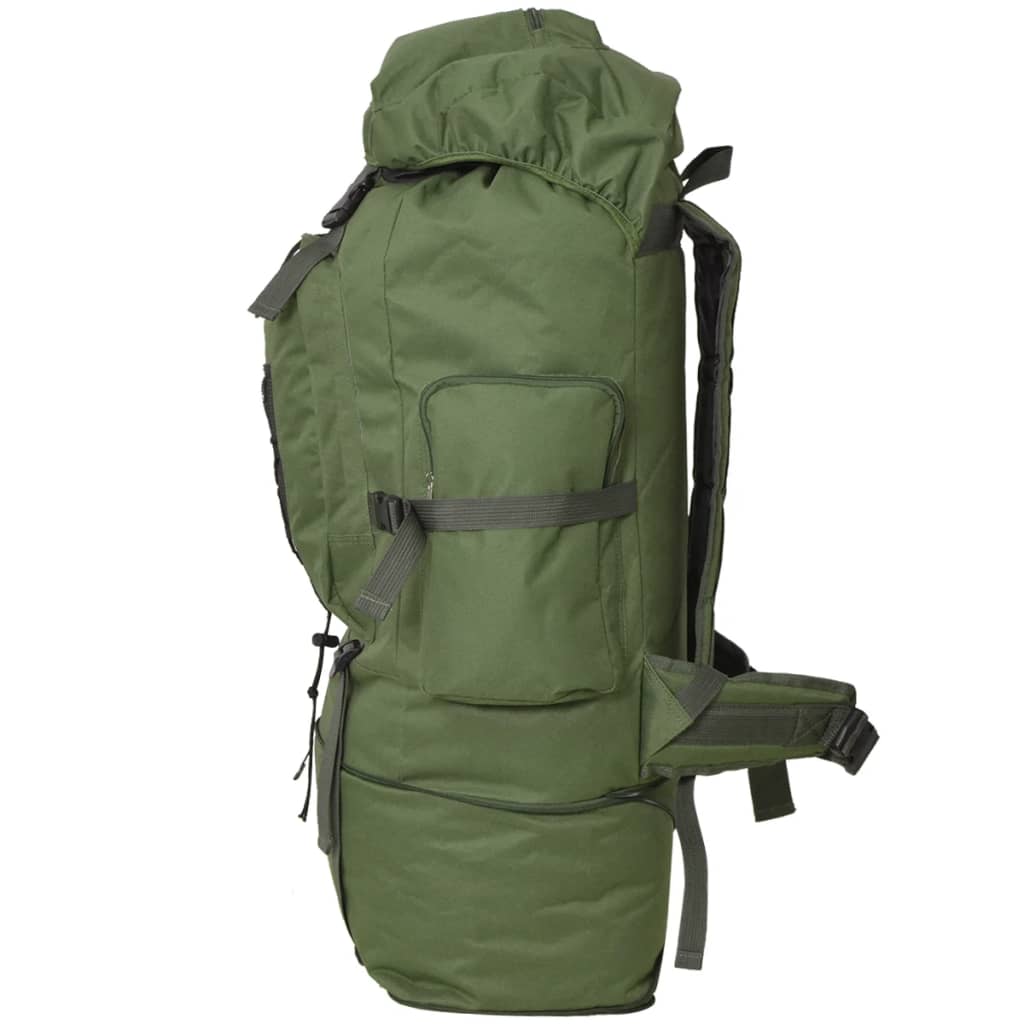 Mochila estilo exército XXL 100 L verde