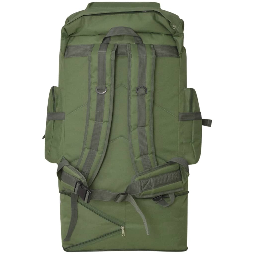 Mochila estilo exército XXL 100 L verde