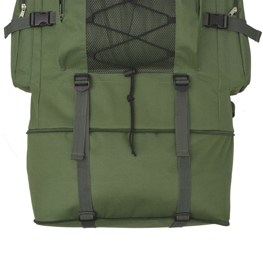 Mochila estilo exército XXL 100 L verde