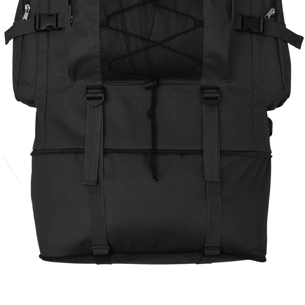 Mochila estilo exército XXL 100 L preto