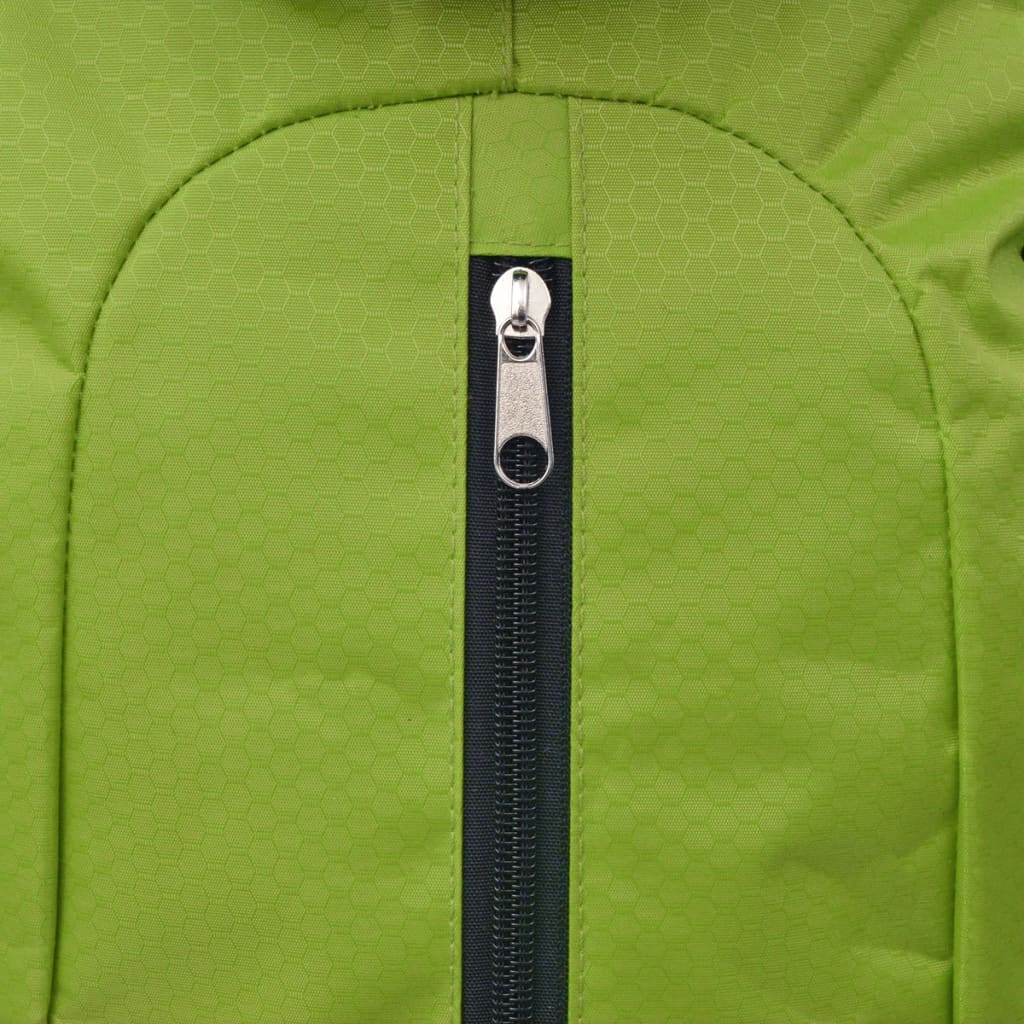 Mochila de caminhada XXL 75 L preto e verde