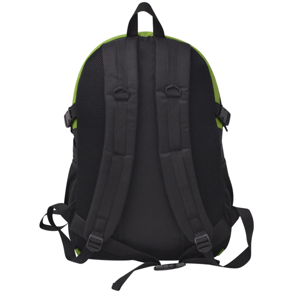 Mochila para caminhadas 40 L preto e verde