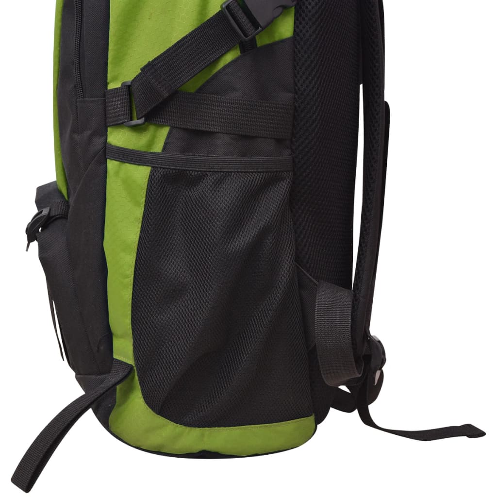 Mochila para caminhadas 40 L preto e verde