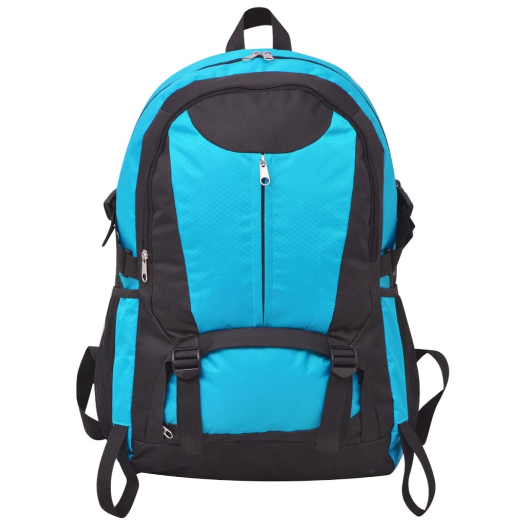 Mochila para caminhadas 40 L preto e azul
