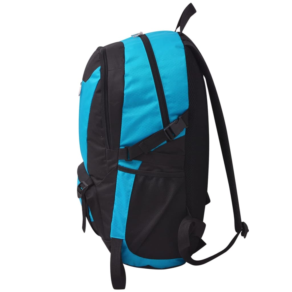 Mochila para caminhadas 40 L preto e azul