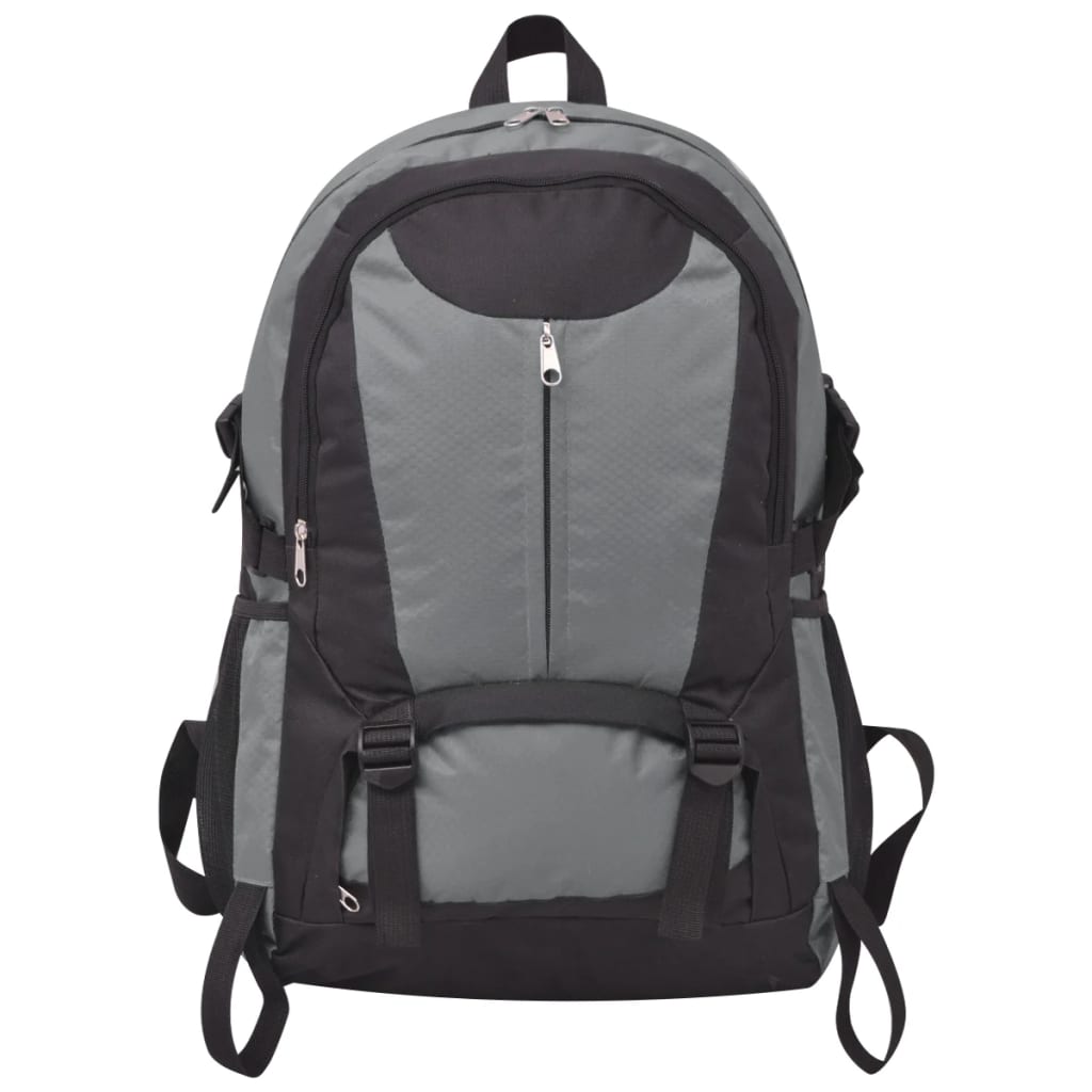 Mochila para caminhadas 40 L preto e cinzento