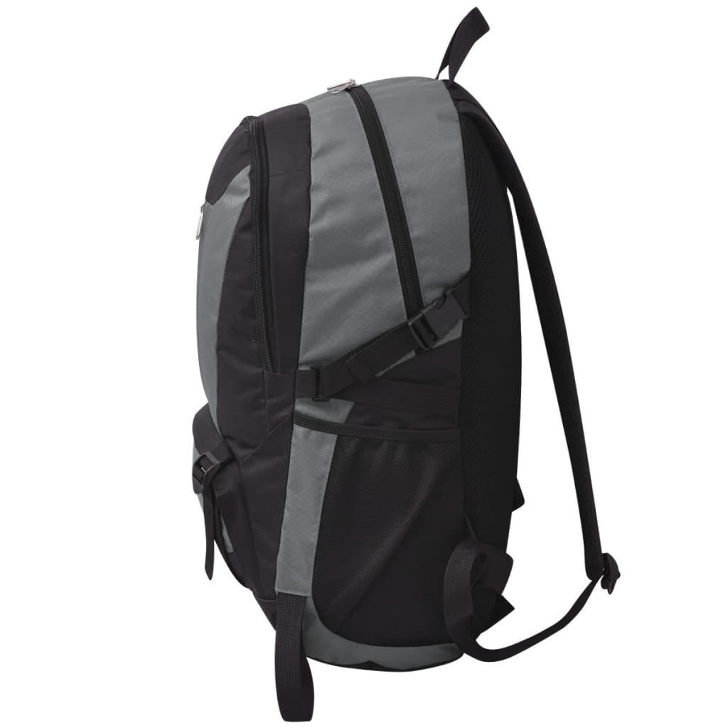 Mochila para caminhadas 40 L preto e cinzento