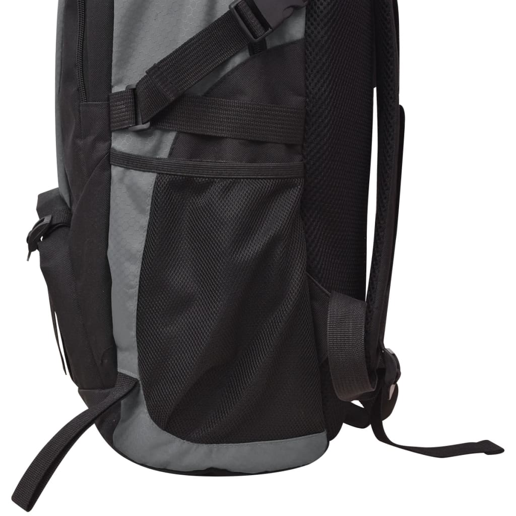Mochila para caminhadas 40 L preto e cinzento