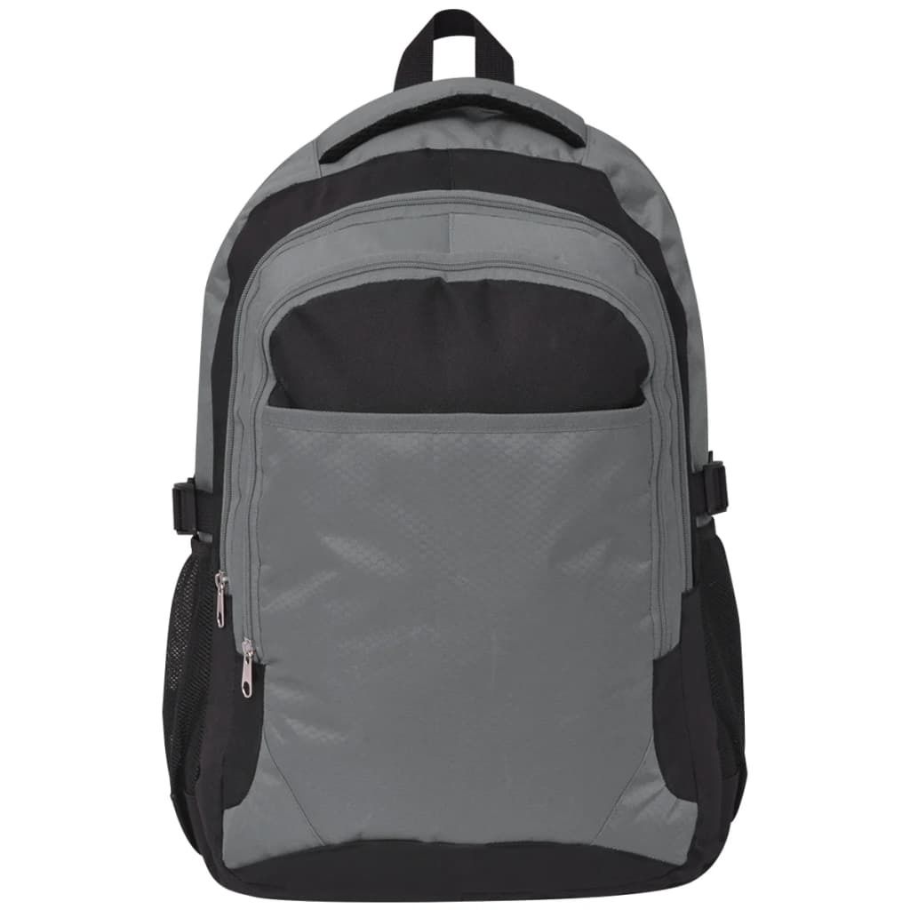 Mochila escolar 40 L preto e cinzento