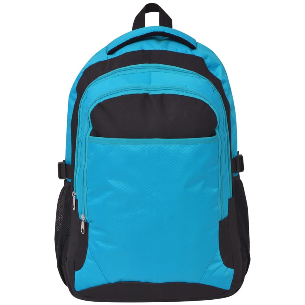 Mochila escolar 40 L preto e azul