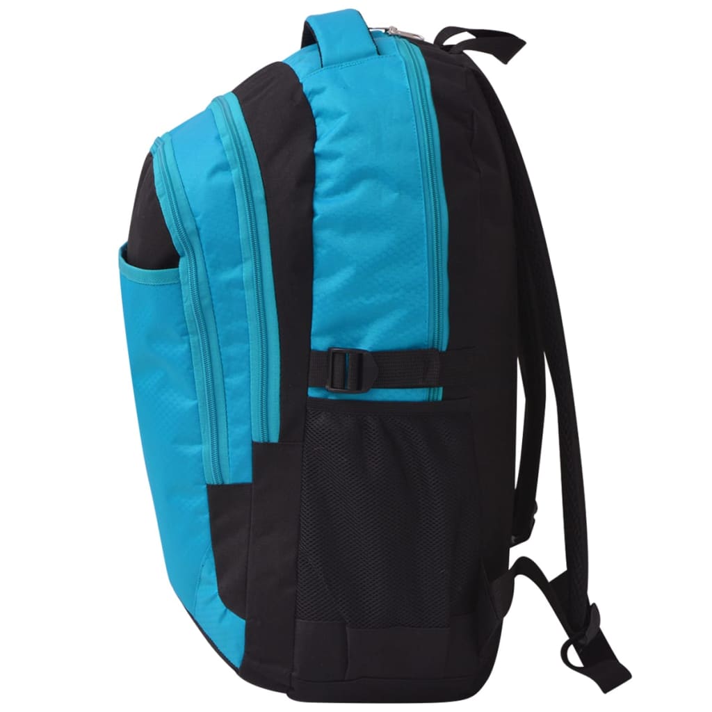 Mochila escolar 40 L preto e azul