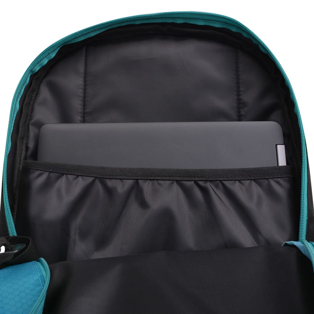 Mochila escolar 40 L preto e azul