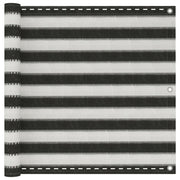 Tela varanda HDPE 90x400 cm antracite e branco