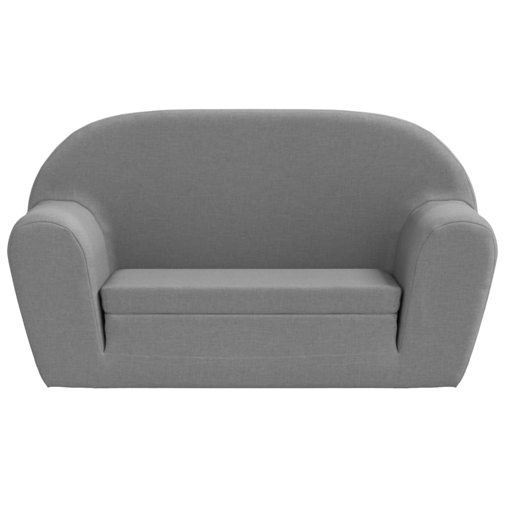 Poltrona desdobrável para crianças cinzento-claro