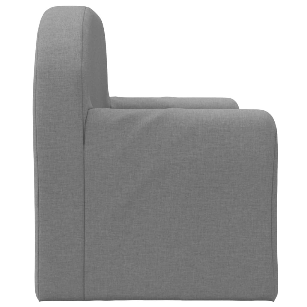 Poltrona desdobrável para crianças cinzento-claro