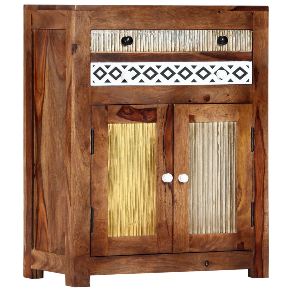 Móvel lateral 60x30x75 cm madeira de acácia maciça