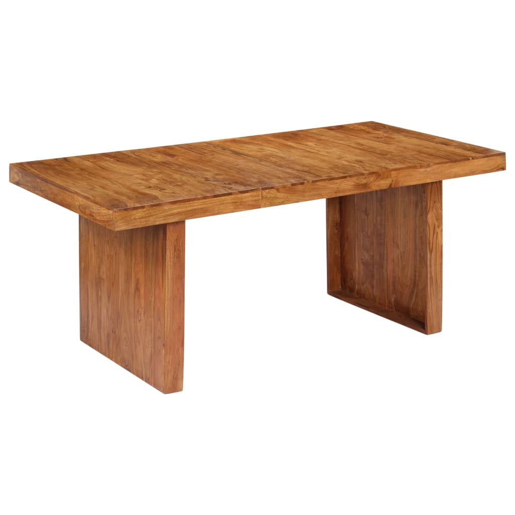 Mesa de jantar 180x90x75 cm madeira de acácia maciça