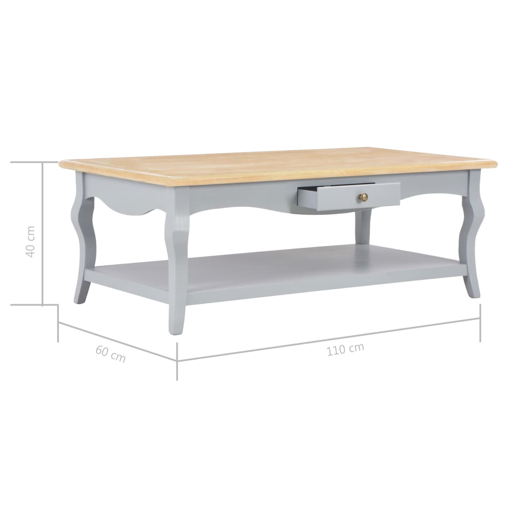 Mesa de centro 110x60x40 cm MDF branco