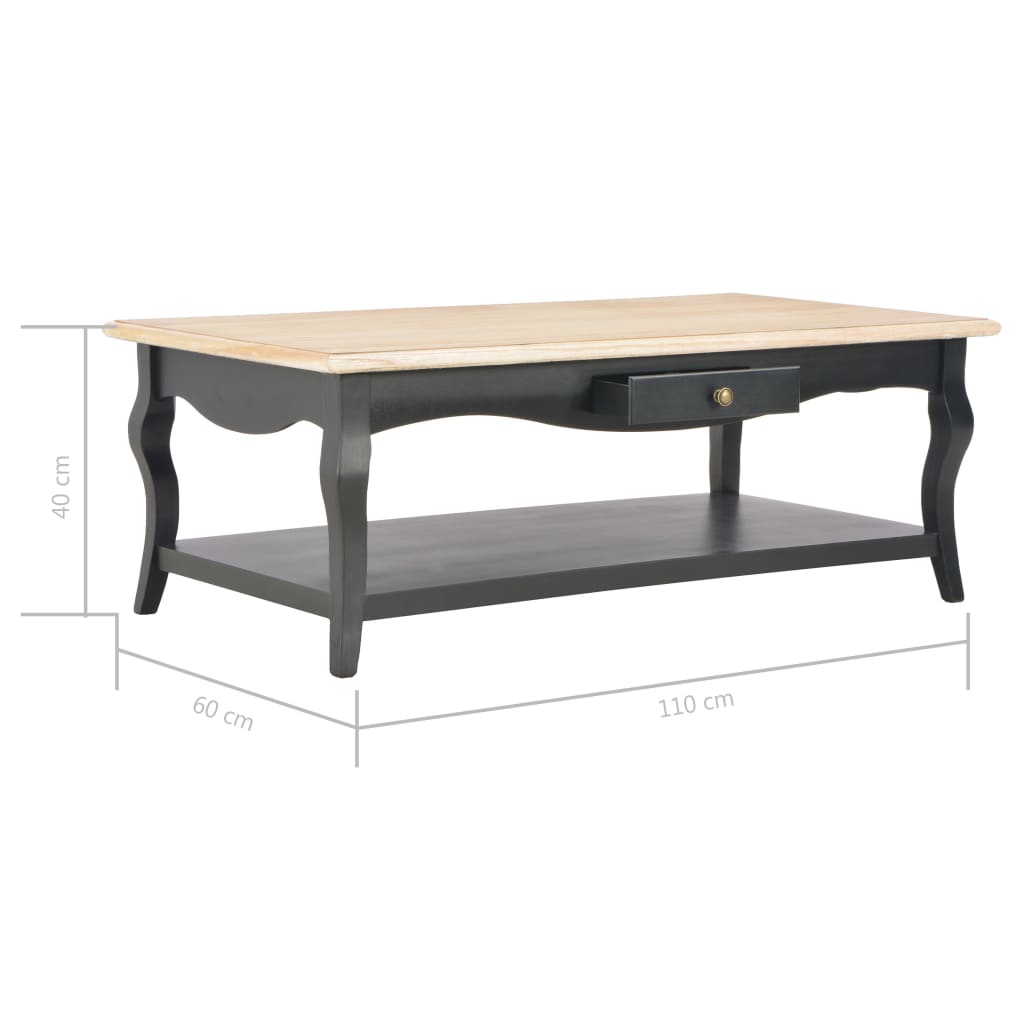 Mesa de centro 110x60x40 cm MDF branco