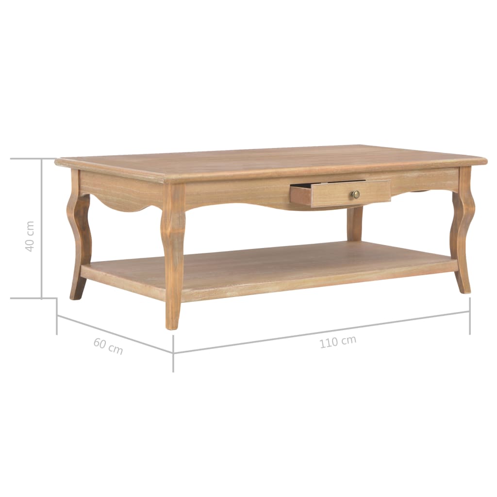 Mesa de centro 110x60x40 cm MDF branco