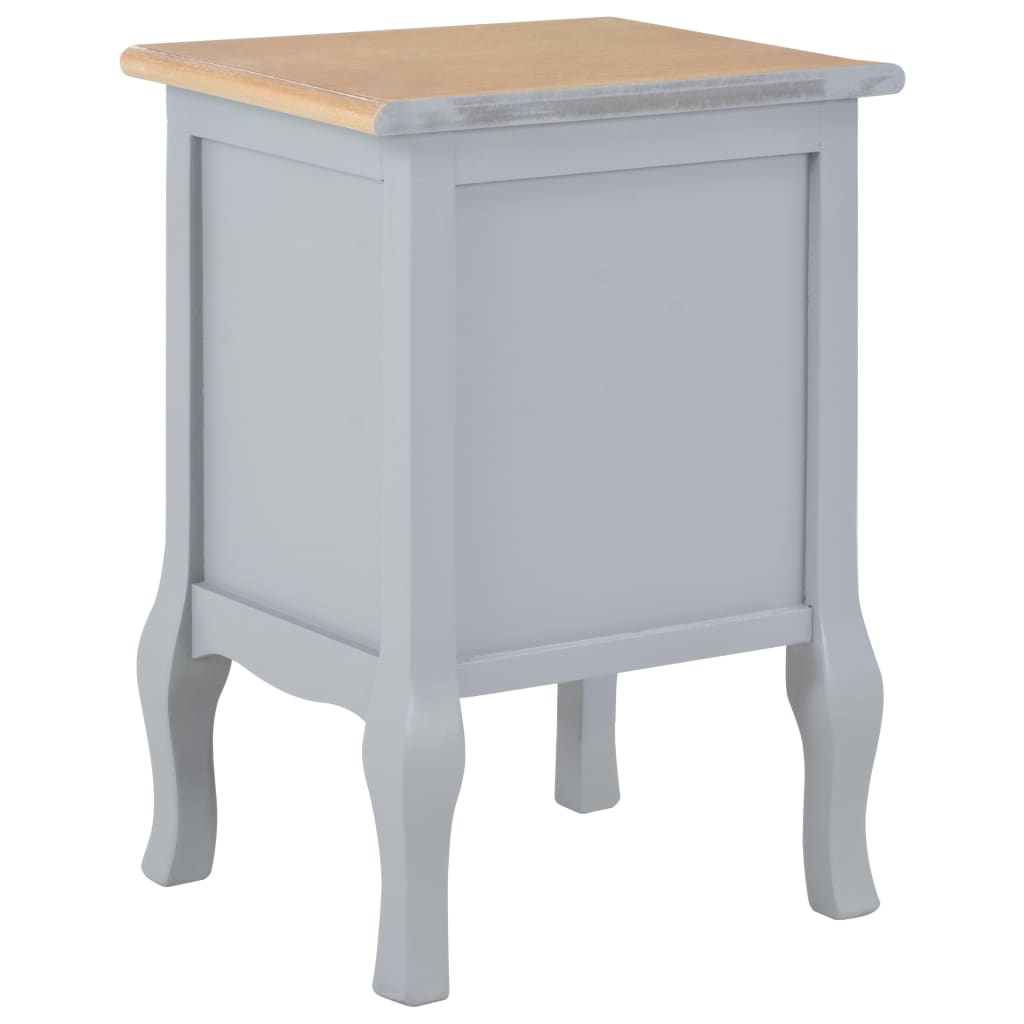 Mesa-de-cabeceira 2 pcs 35x30x49 cm MDF branco
