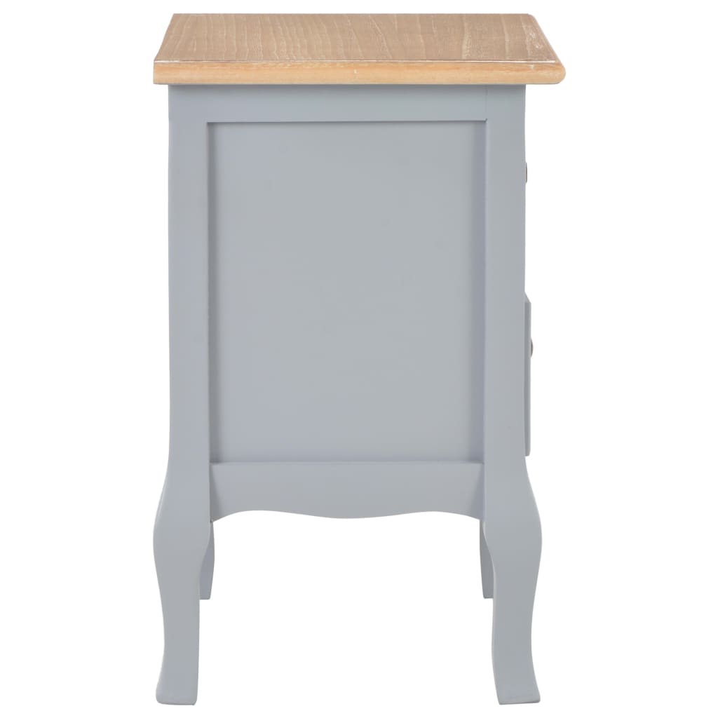 Mesa-de-cabeceira 2 pcs 35x30x49 cm MDF branco