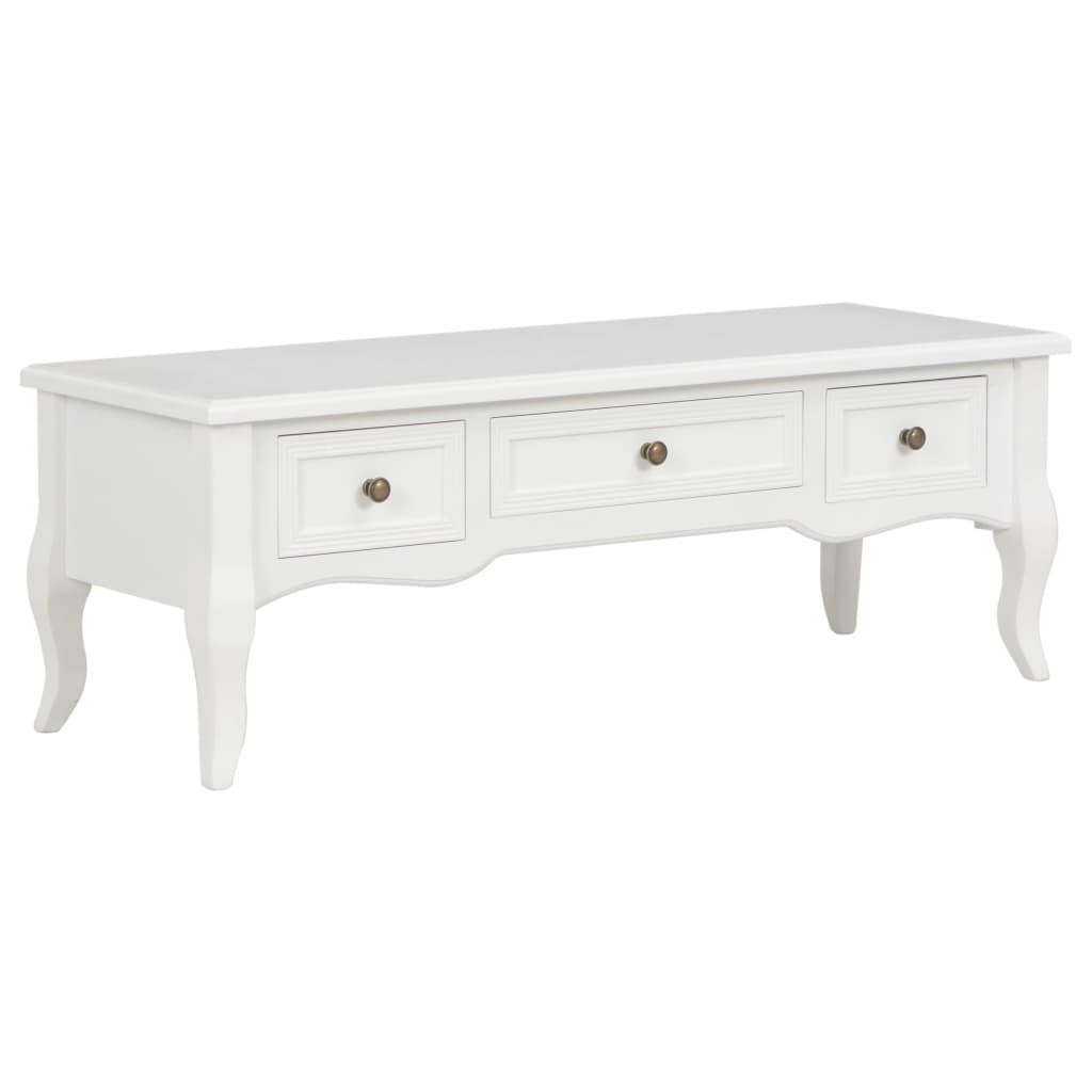 Móvel de TV 100x35x35 cm madeira branco