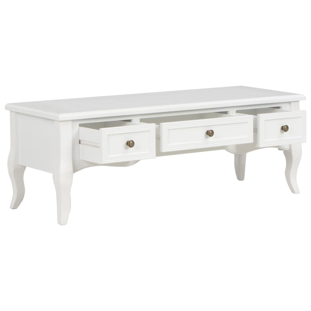 Móvel de TV 100x35x35 cm madeira branco
