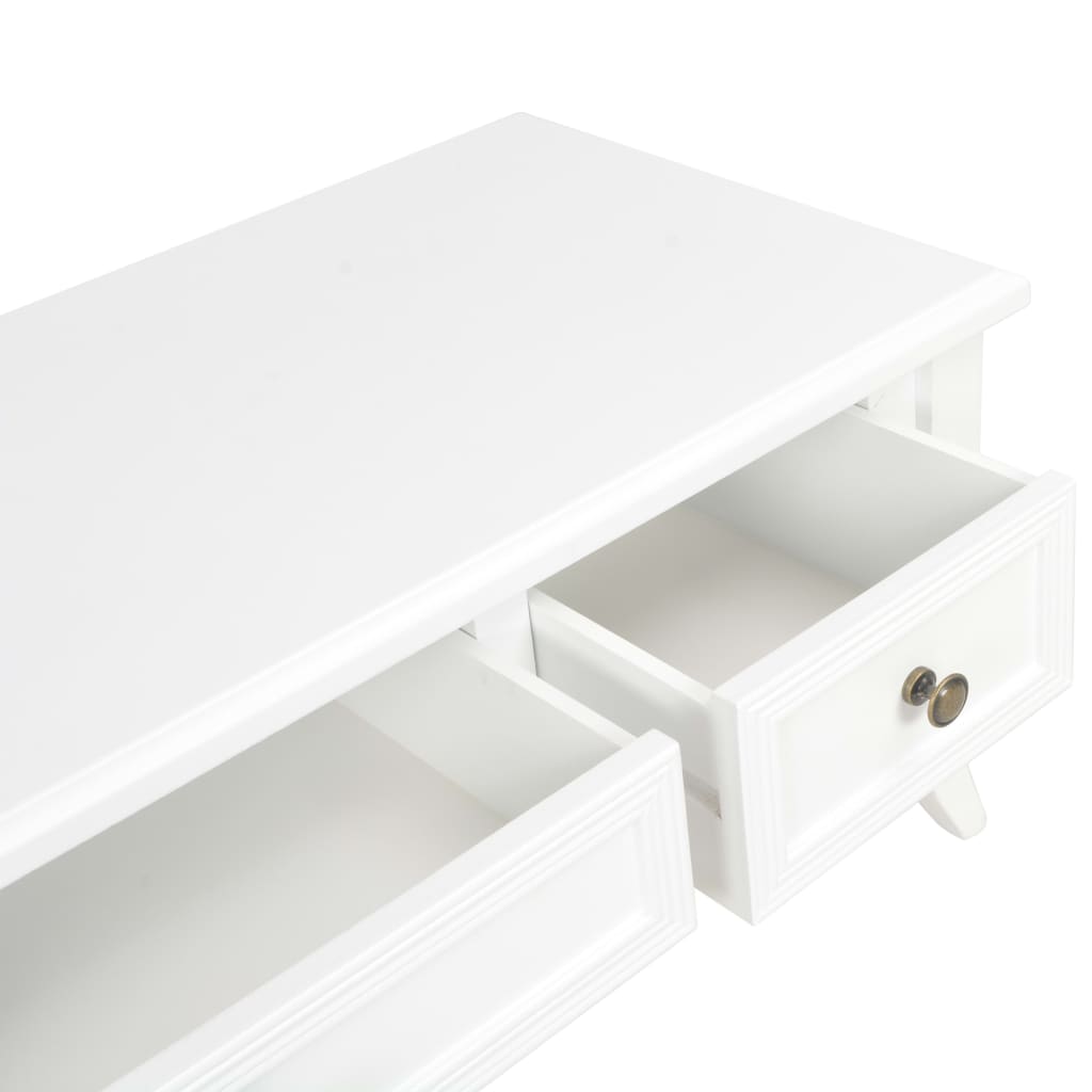 Móvel de TV 100x35x35 cm madeira branco