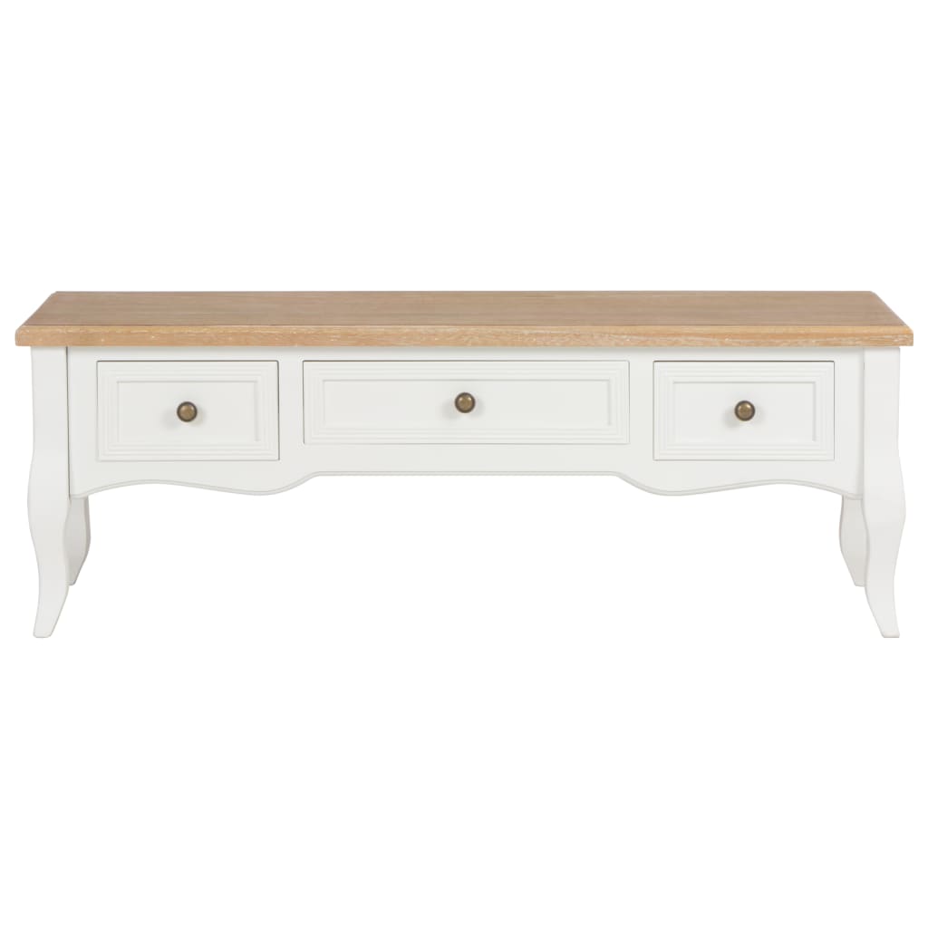 Móvel de TV 100x35x35 cm madeira branco